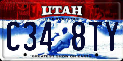 UT license plate C348TY