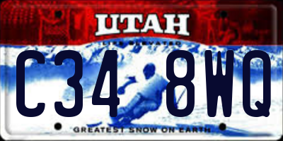 UT license plate C348WQ