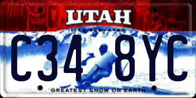 UT license plate C348YC