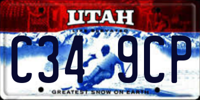 UT license plate C349CP