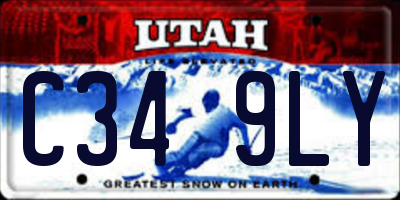 UT license plate C349LY