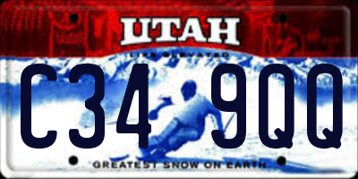 UT license plate C349QQ