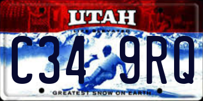 UT license plate C349RQ