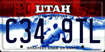 UT license plate C349TL