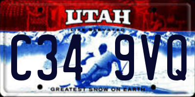 UT license plate C349VQ