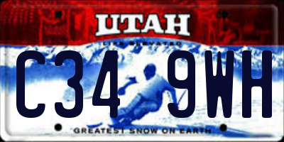 UT license plate C349WH