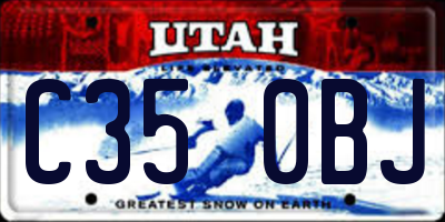 UT license plate C350BJ