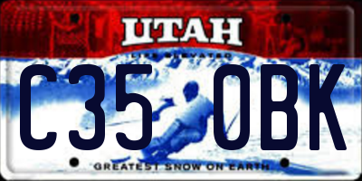 UT license plate C350BK