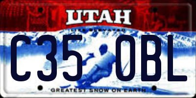 UT license plate C350BL
