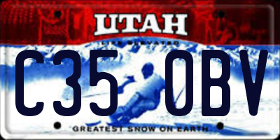UT license plate C350BV