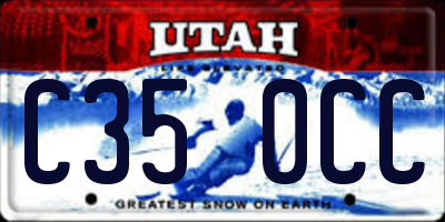 UT license plate C350CC