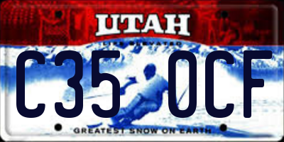 UT license plate C350CF