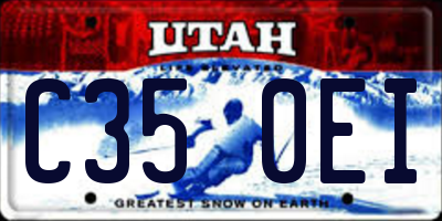 UT license plate C350EI