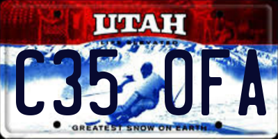 UT license plate C350FA