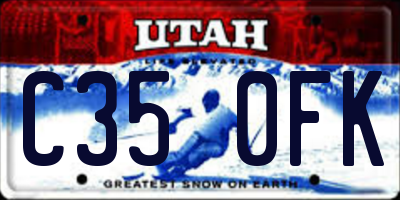 UT license plate C350FK
