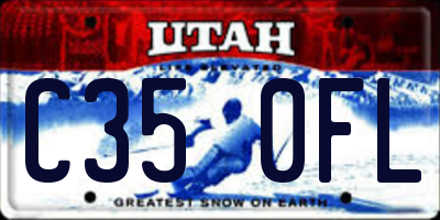 UT license plate C350FL