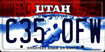 UT license plate C350FW