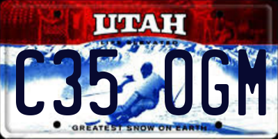 UT license plate C350GM