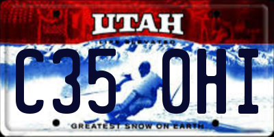 UT license plate C350HI