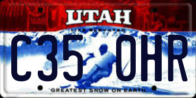 UT license plate C350HR