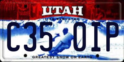 UT license plate C350IP