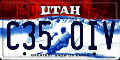 UT license plate C350IV