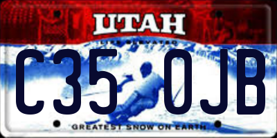 UT license plate C350JB