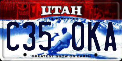 UT license plate C350KA