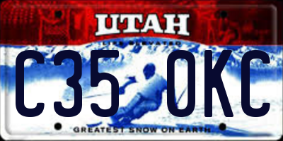 UT license plate C350KC