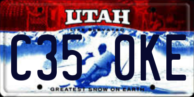 UT license plate C350KE