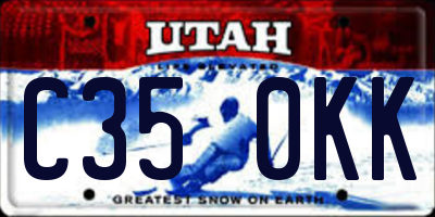 UT license plate C350KK