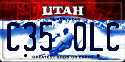 UT license plate C350LC