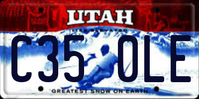 UT license plate C350LE