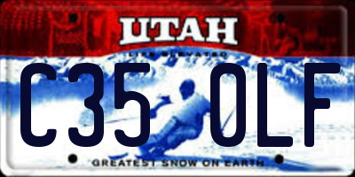 UT license plate C350LF