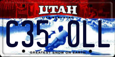 UT license plate C350LL