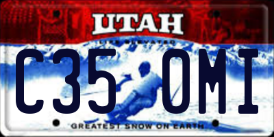UT license plate C350MI