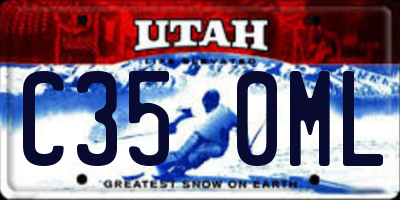 UT license plate C350ML