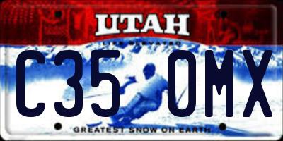 UT license plate C350MX