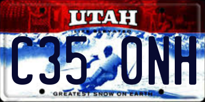 UT license plate C350NH