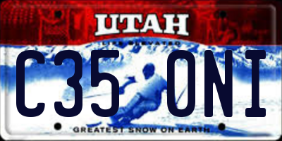UT license plate C350NI