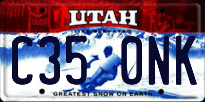 UT license plate C350NK
