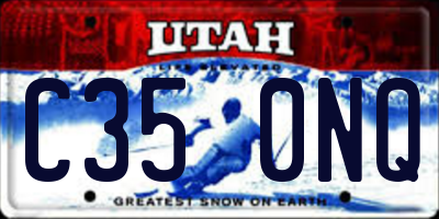UT license plate C350NQ