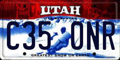 UT license plate C350NR