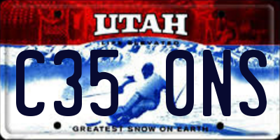 UT license plate C350NS