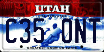UT license plate C350NT