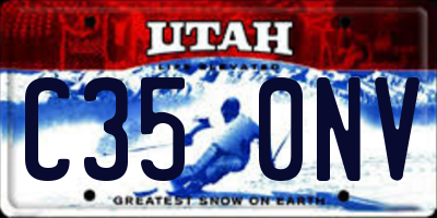 UT license plate C350NV
