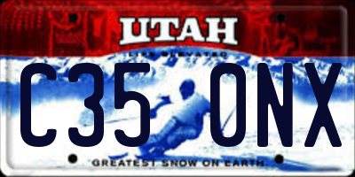 UT license plate C350NX
