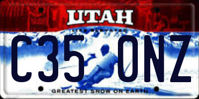 UT license plate C350NZ