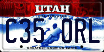 UT license plate C350RL