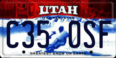 UT license plate C350SF